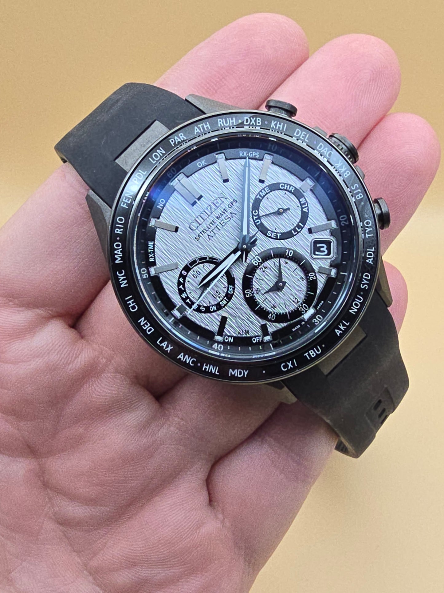 Citizen Attesa Satellite Wave GPS super titanium full set