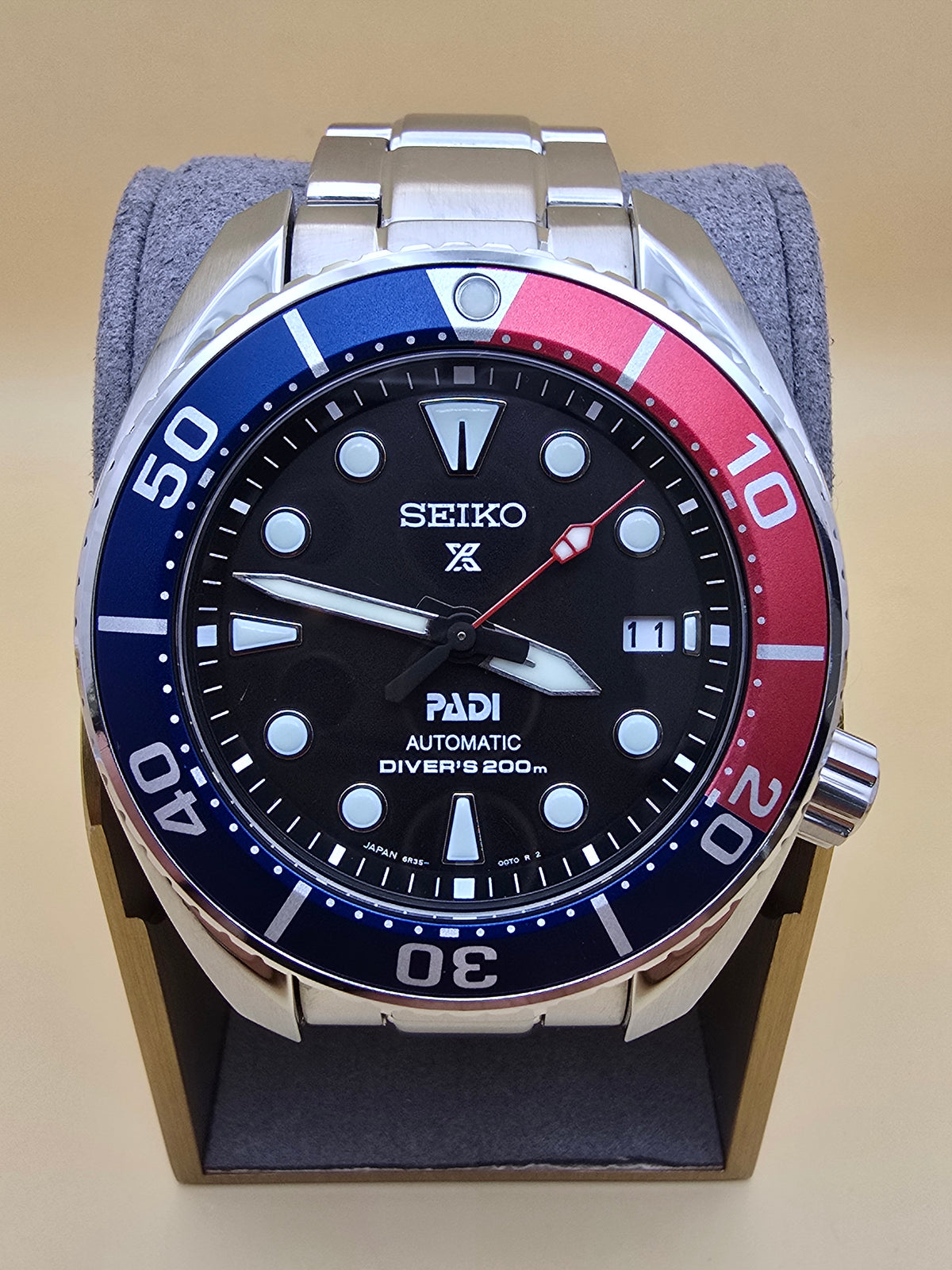 Seiko Sumo Pepsi 6R35 45mm full set 2024