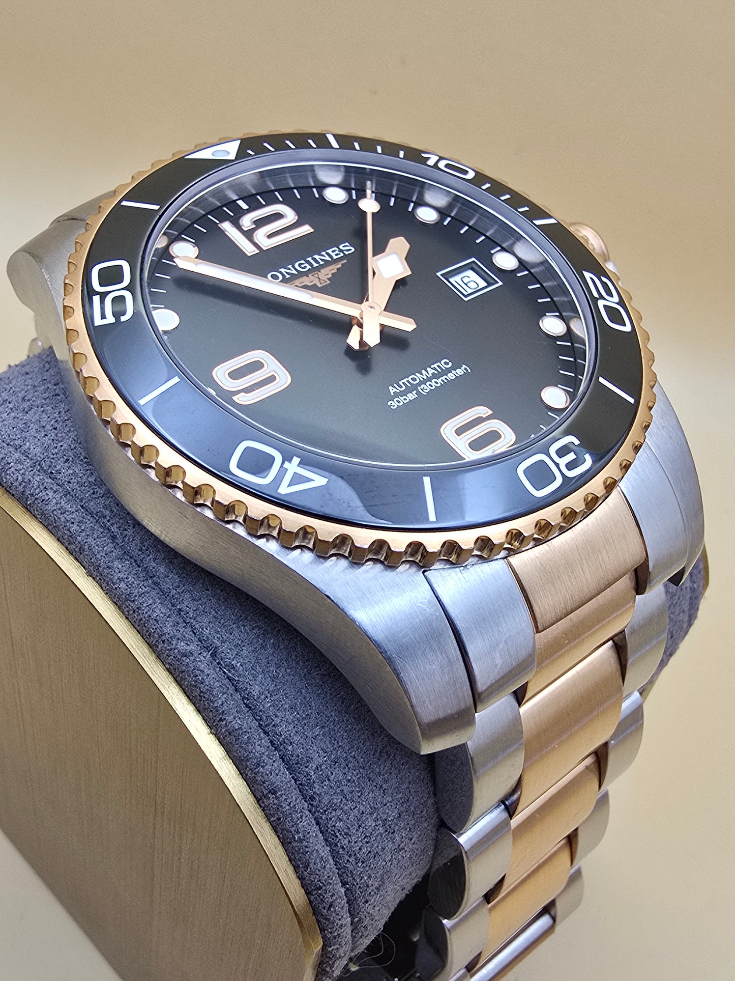 Longines Hydroconquest Rose Gold 41mm Automatic cutie/supracutie REZERVAT