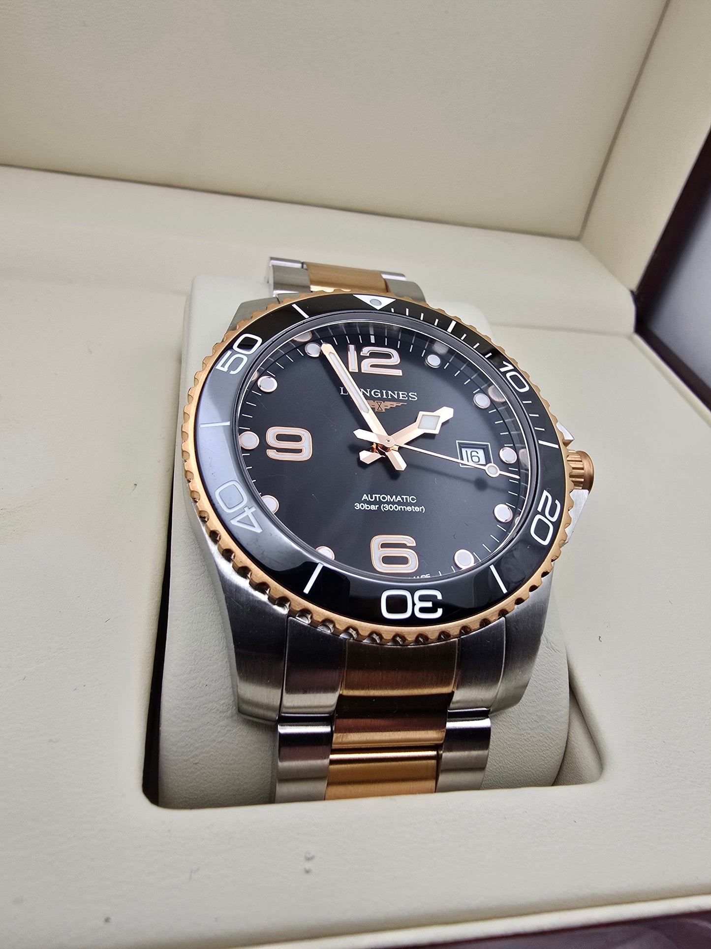 Longines Hydroconquest Rose Gold 41mm Automatic cutie/supracutie REZERVAT