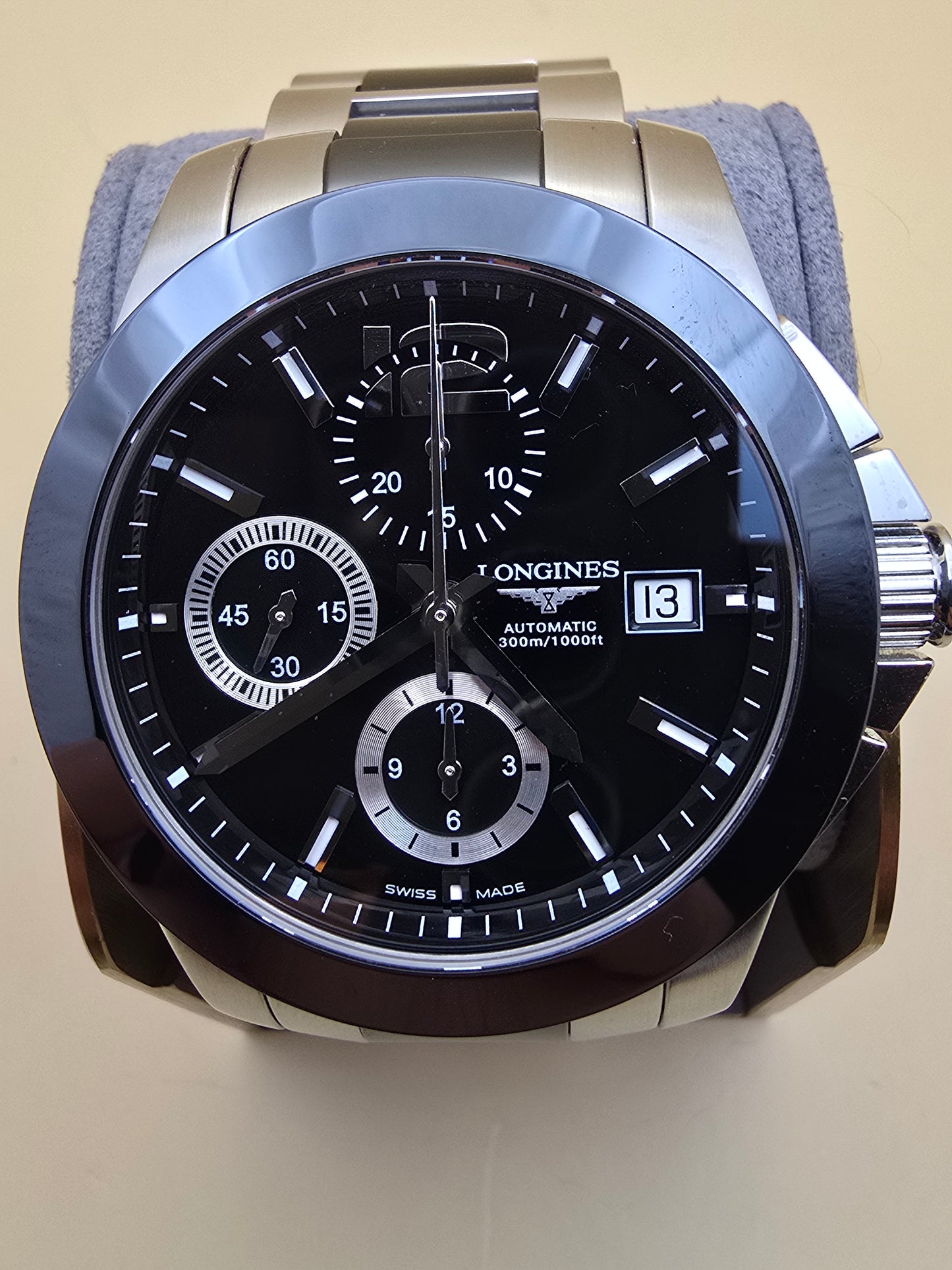 Longines Conquest Ceramic Cronograph 41mm full set