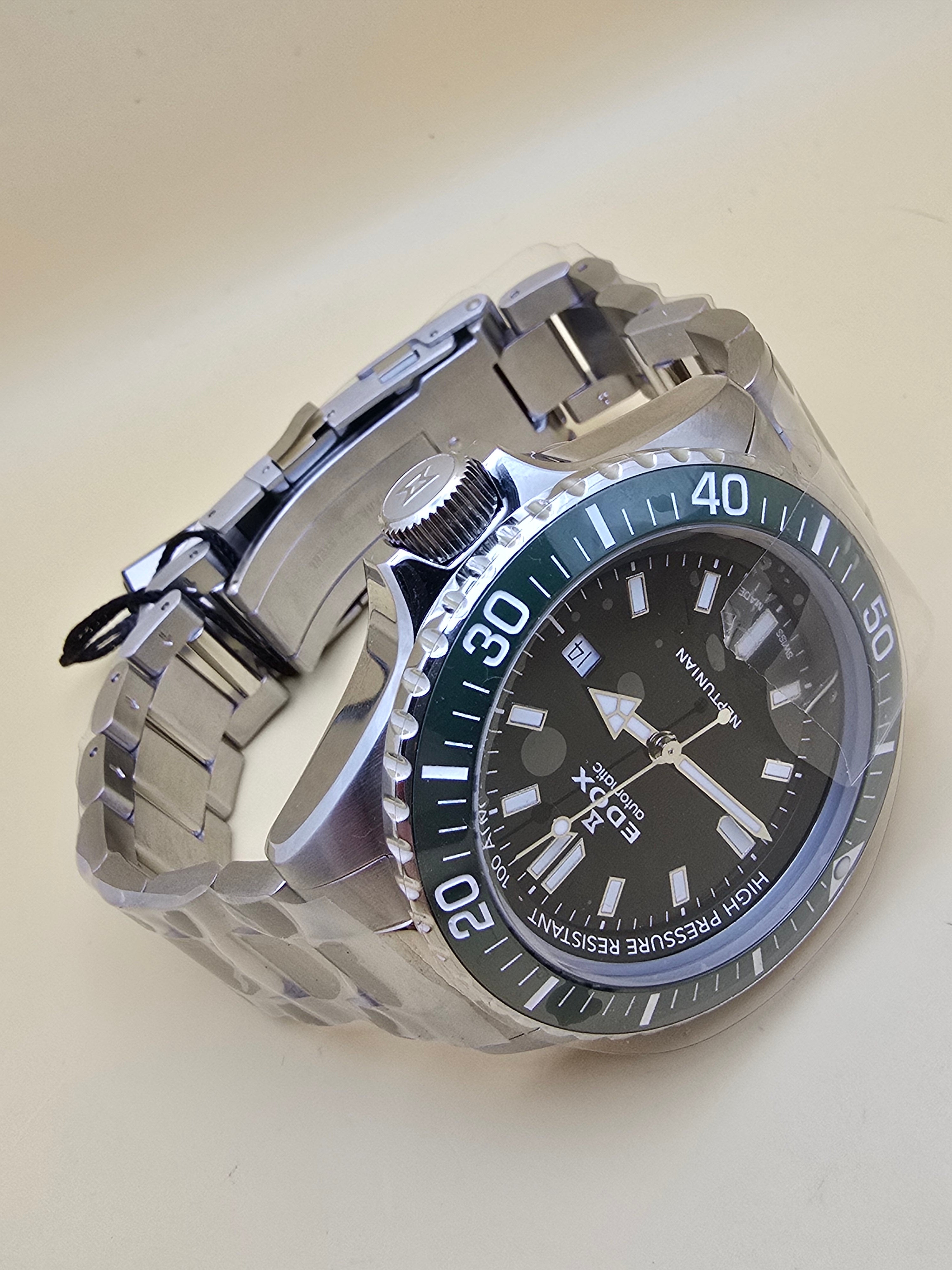 Edox Neptunian Green Ceramic 44mm full set nou – Jimmy's Time Pieces