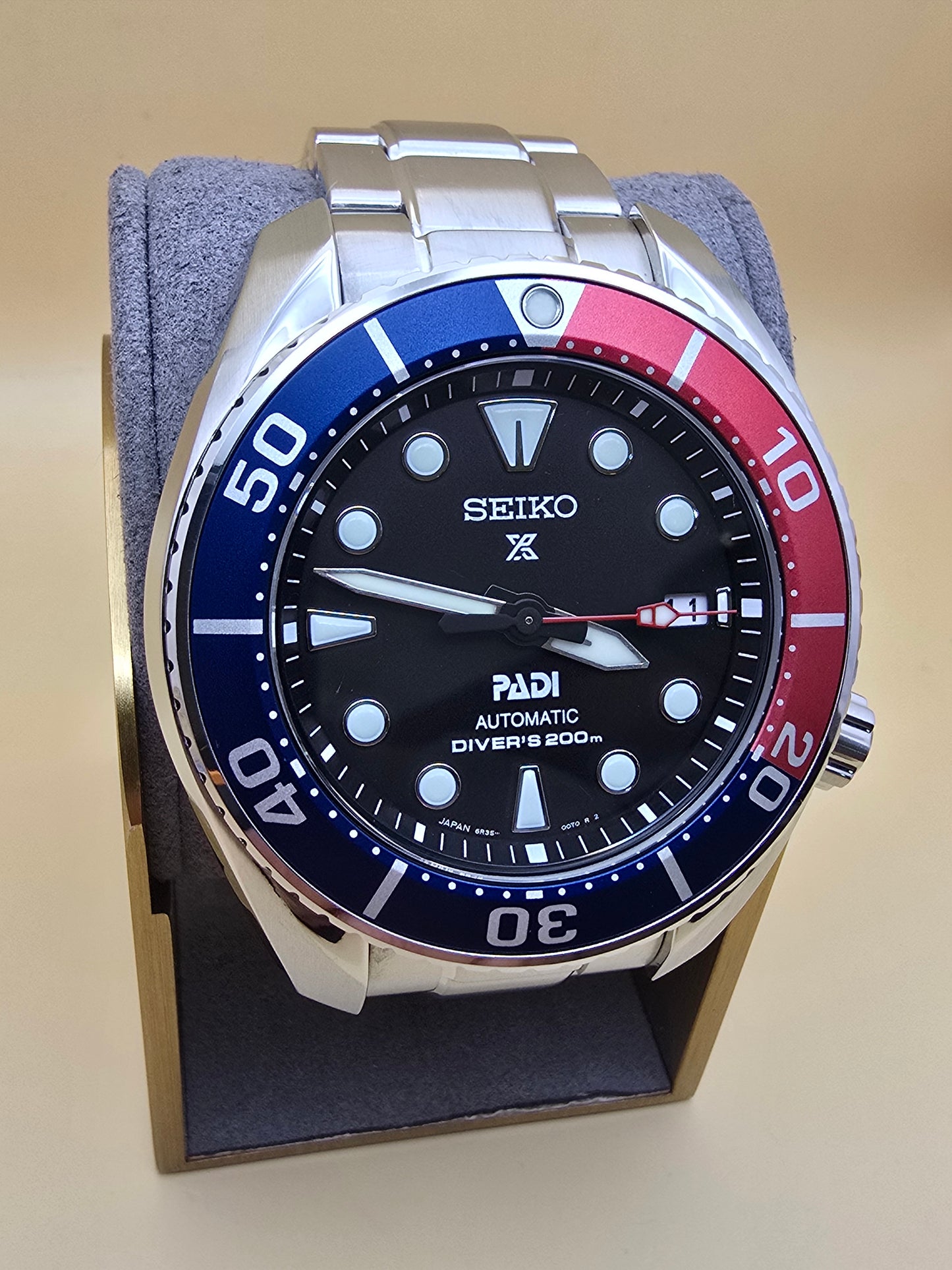 Seiko Sumo Pepsi 6R35 45mm full set 2024