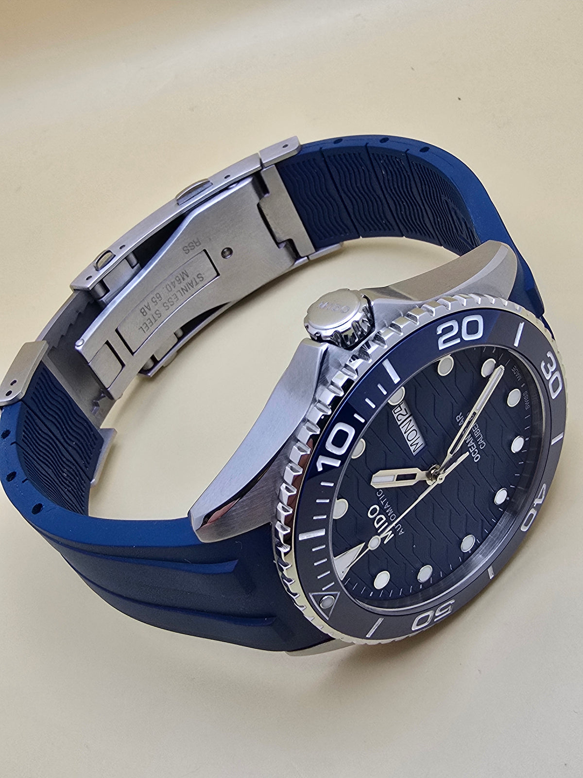 Mido Ocean Star Blue Ceramic 200c 42.5mm full set 06.2026
