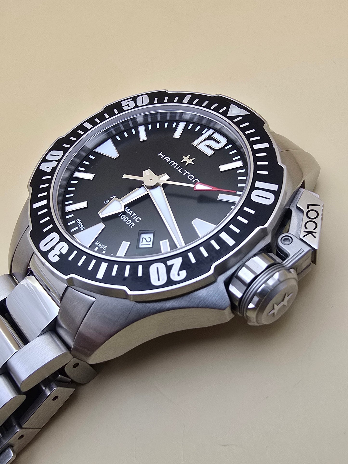 Hamilton Khaki Navy Frogman 42mm 2025 cutie/supracutie/garanție+factură dealer