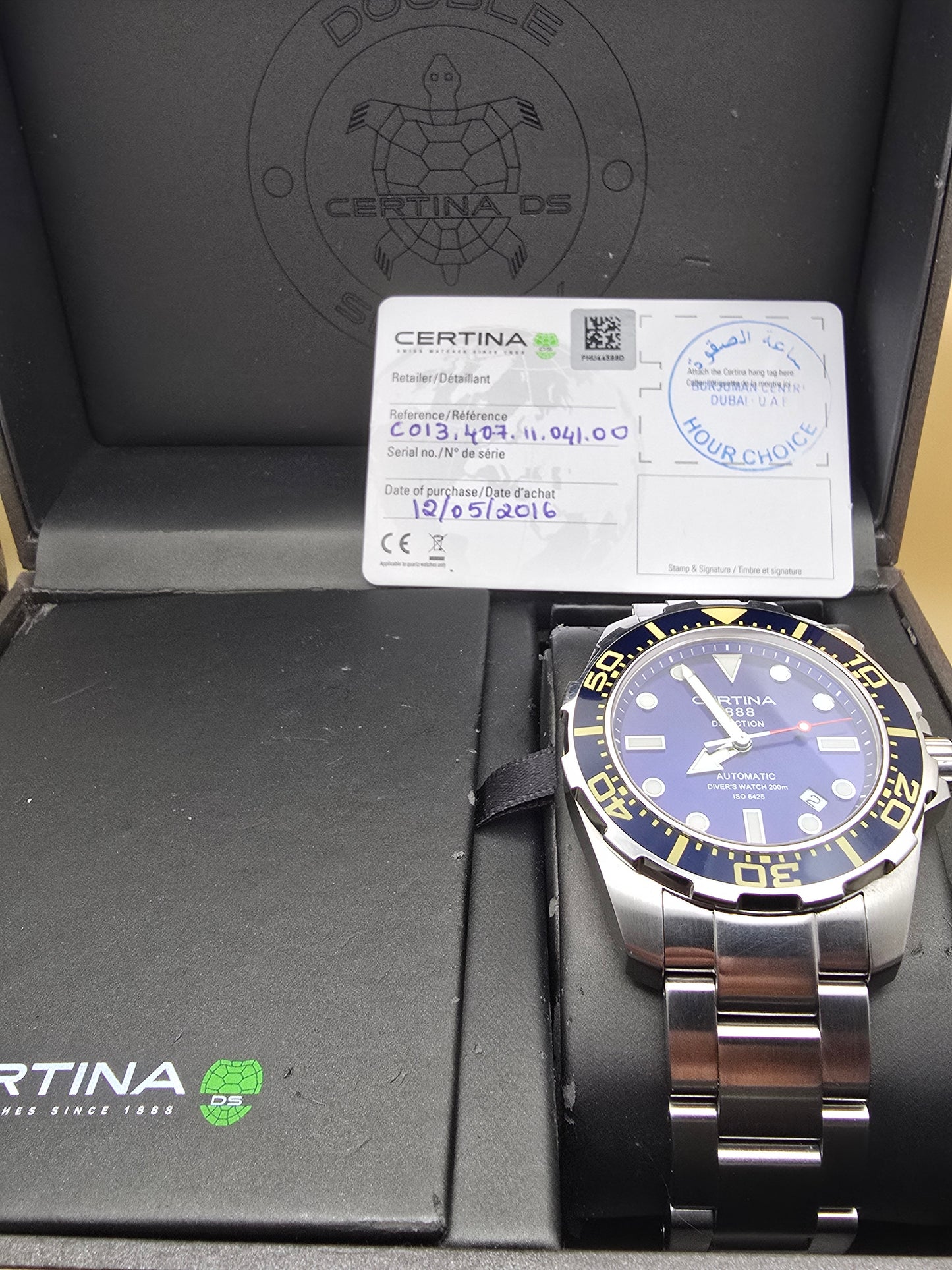 Certina DS Action Diver Blue 43mm full set