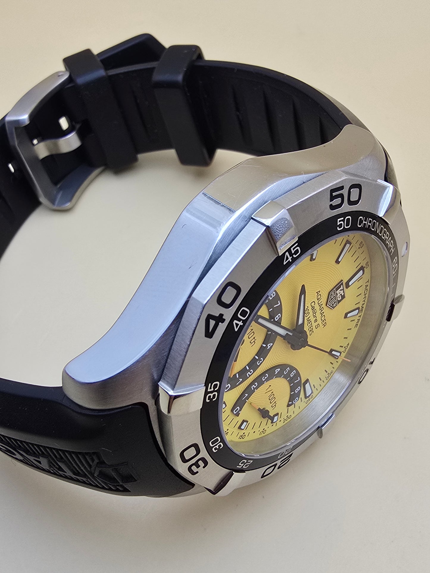 TAG Heuer Aquaracer Yellow Caliber S 43mm full set