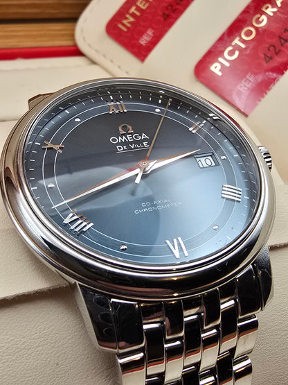 Omega De Ville Blue Co-Axial full set
