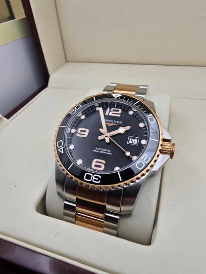 Longines Hydroconquest Rose Gold 41mm Automatic cutie/supracutie REZERVAT