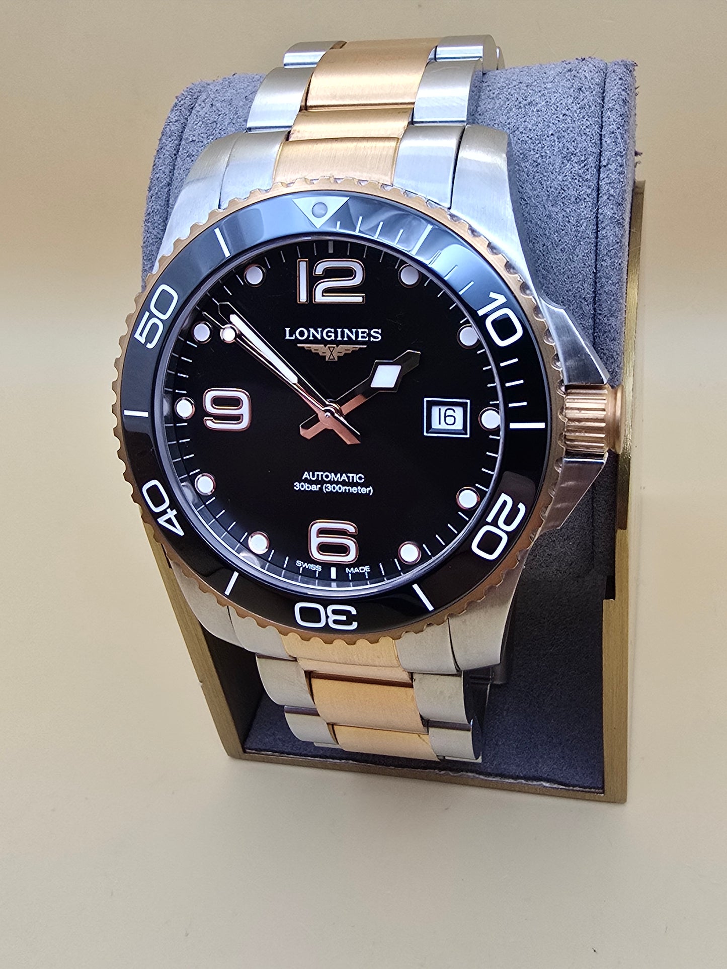 Longines Hydroconquest Rose Gold 41mm Automatic cutie/supracutie REZERVAT