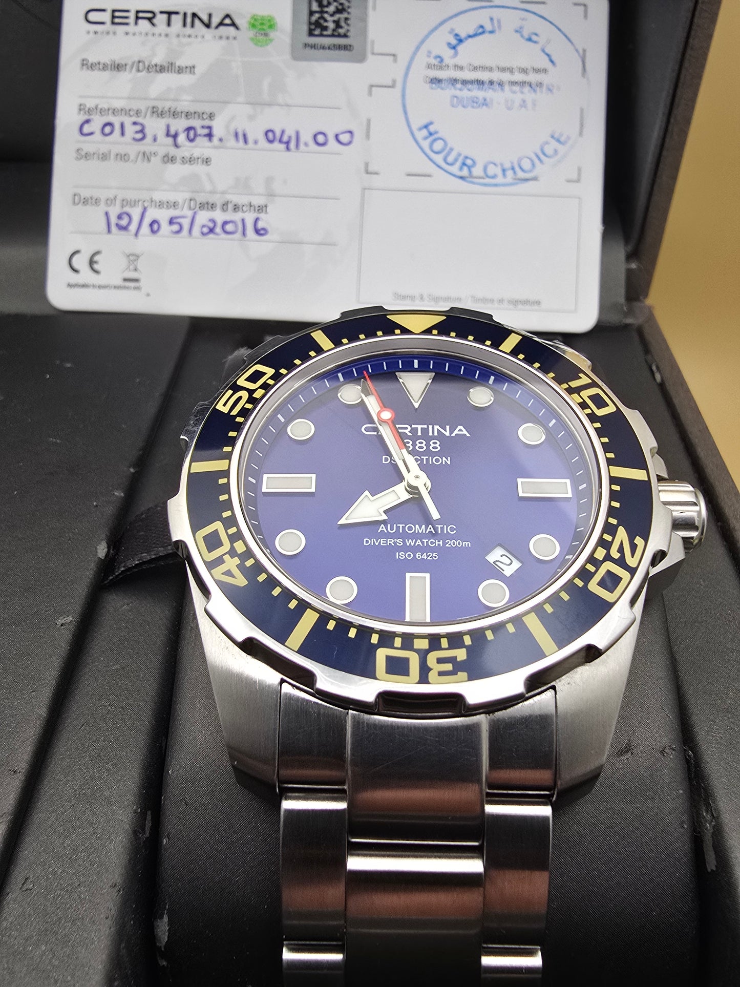 Certina DS Action Diver Blue 43mm full set