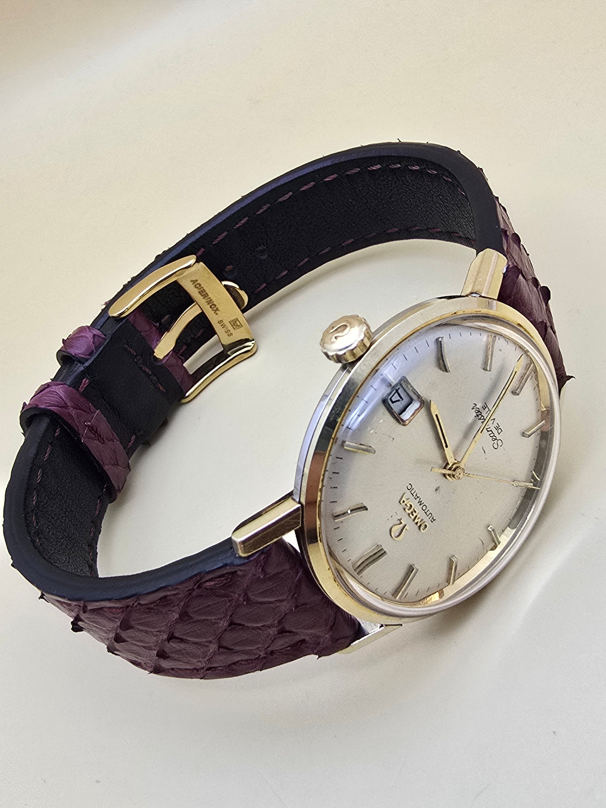 *Vintage* Omega Seamaster DeVille 18k gold capped 34mm