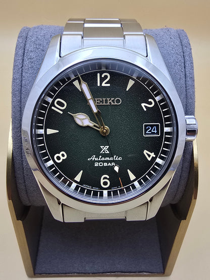Seiko "Baby" Alpinist green 38mm full set