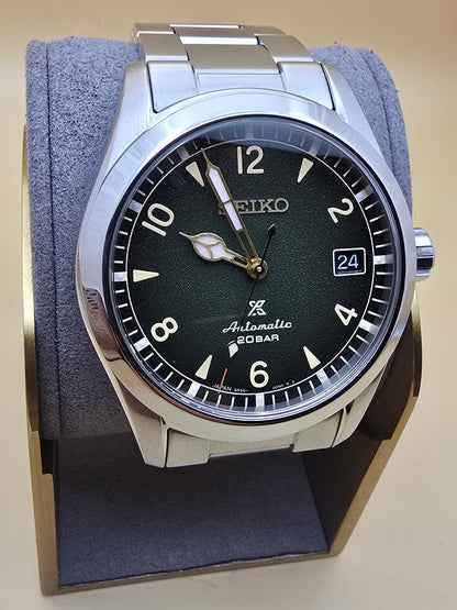 Seiko "Baby" Alpinist green 38mm full set