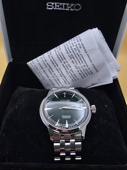 Seiko Presage Green Cocktail Time 40.5mm full set