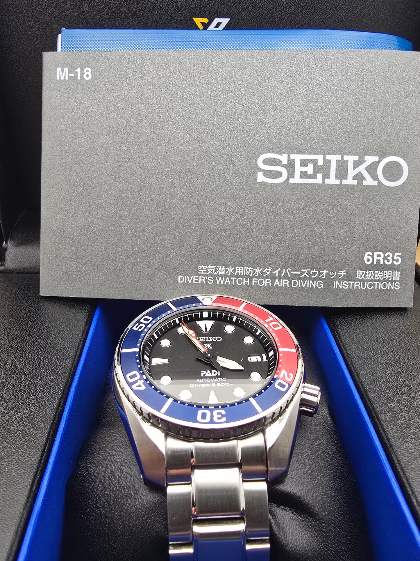 Seiko Sumo Pepsi 6R35 45mm full set 2024