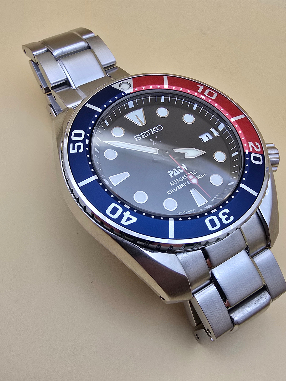 Seiko Sumo Pepsi 6R35 45mm full set 2024