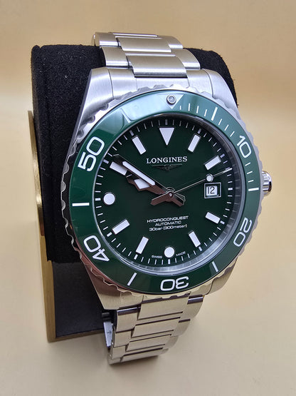 Longines New Hydroconquest Green Ceramic 42mm full set 31.07.2026