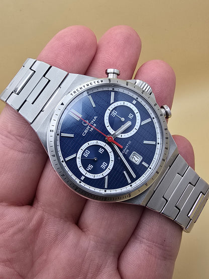 Certina DS-7 Chrono Blue full set 42mm 08.2026