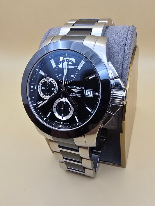 Longines Conquest Ceramic Cronograph 41mm full set