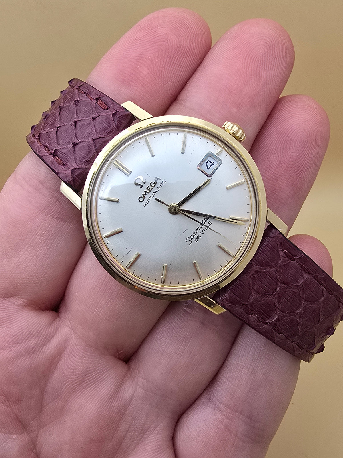 *Vintage* Omega Seamaster DeVille 18k gold capped 34mm