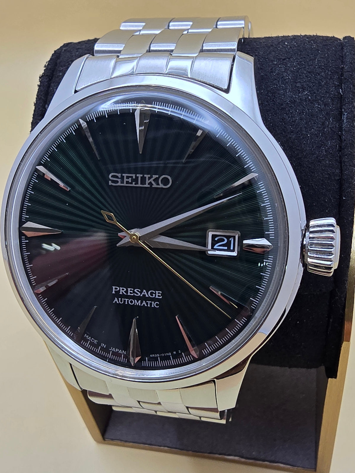 Seiko Presage Green Cocktail Time 40.5mm full set
