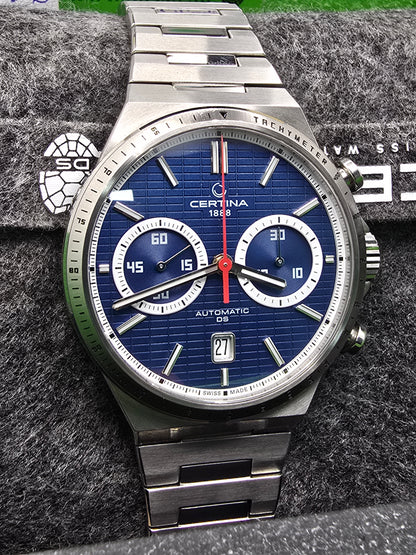 Certina DS-7 Chrono Blue full set 42mm 08.2026