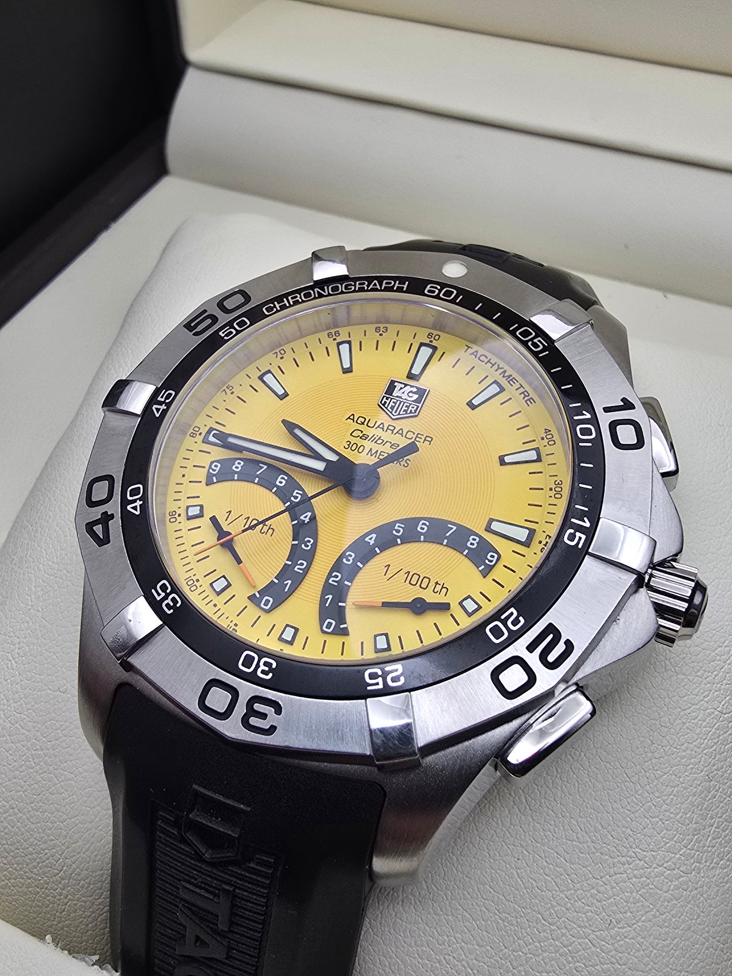 TAG Heuer Aquaracer Yellow Caliber S 43mm full set