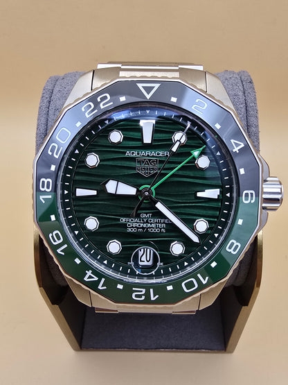 TAG Heuer Aquaracer Green GMT Ceramic 42mm full set 2025