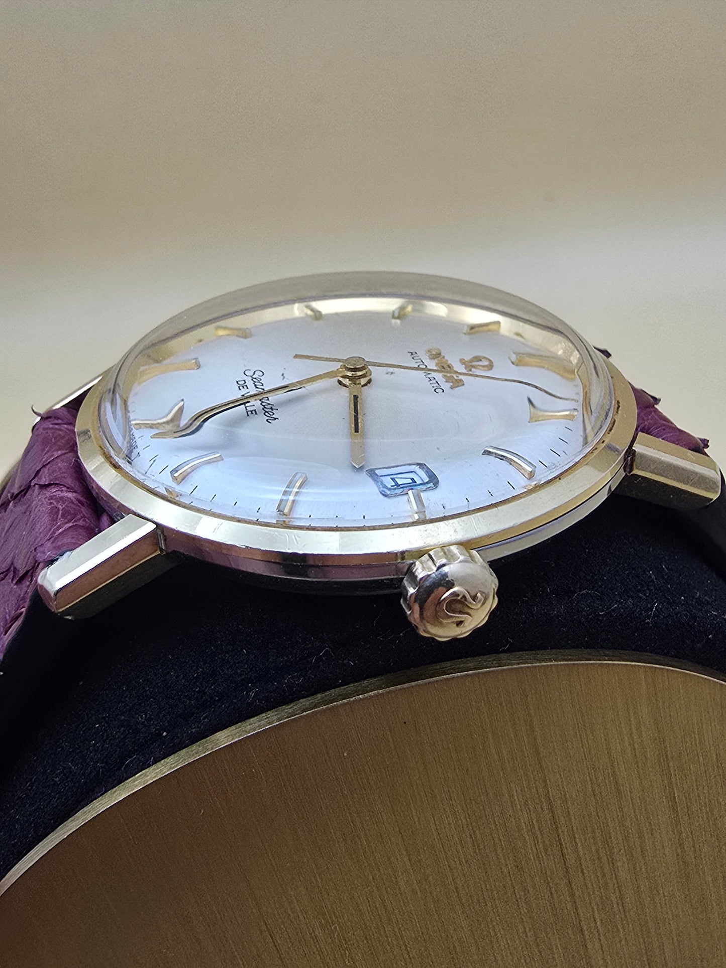 *Vintage* Omega Seamaster DeVille 18k gold capped 34mm