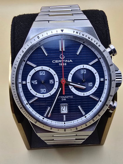 Certina DS-7 Chrono Blue full set 42mm 08.2026